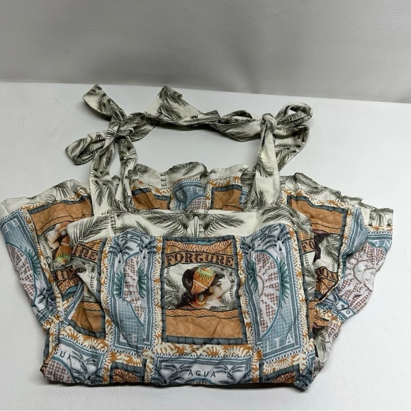 AGUA BENDITA JOAQUINA RUFFLE MINI DRESS Sleeveless SIZE Medium - Picture 9 of 9